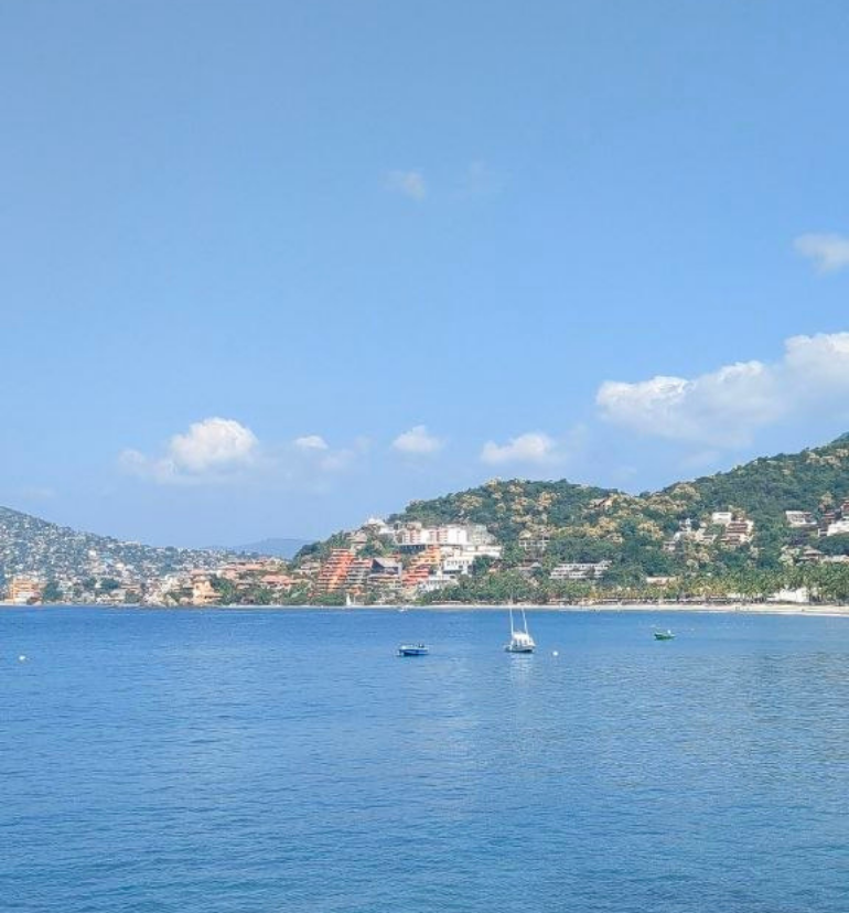 Ocean view of the bay of Zihuatanejo, Mexico